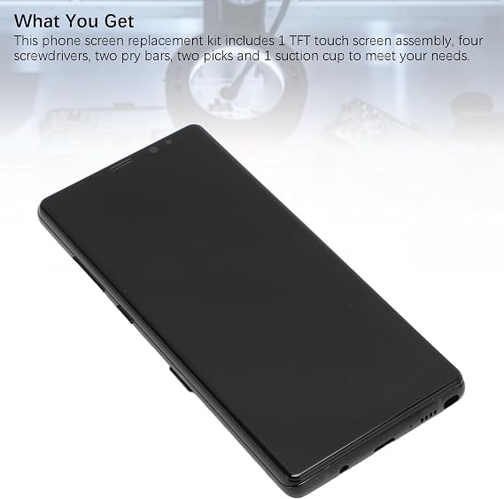 Note 8 Screen Replacement, LCD Screen Display Touch Digitizer Assembly with Frame and Repair Tools, Phone Screen Replacement for Note 8