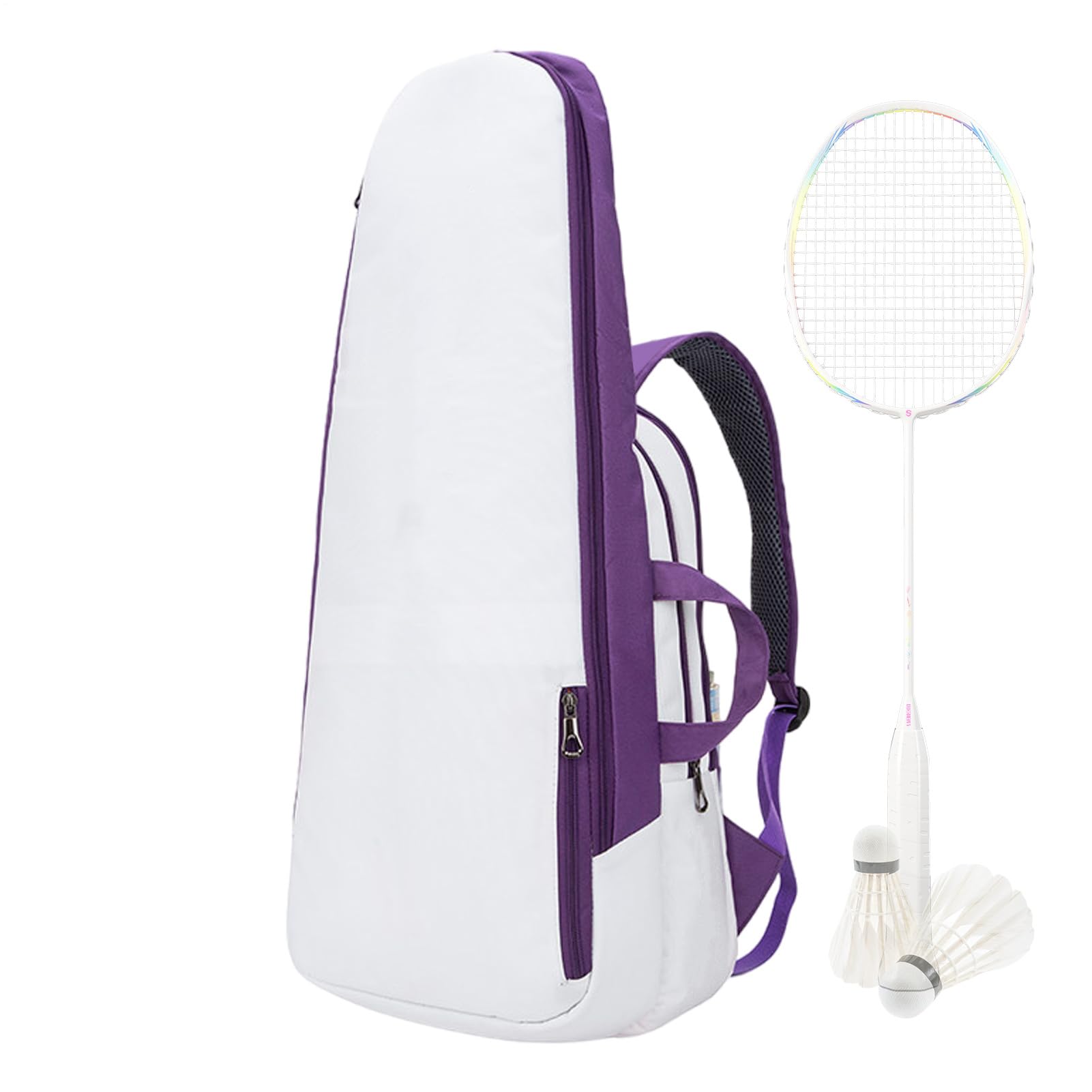 Sac à dos de tennis, raquette de badminton – 50 l imperméable pour homme et femme, sac résistant à la chaleur pouvant contenir 3 raquettes