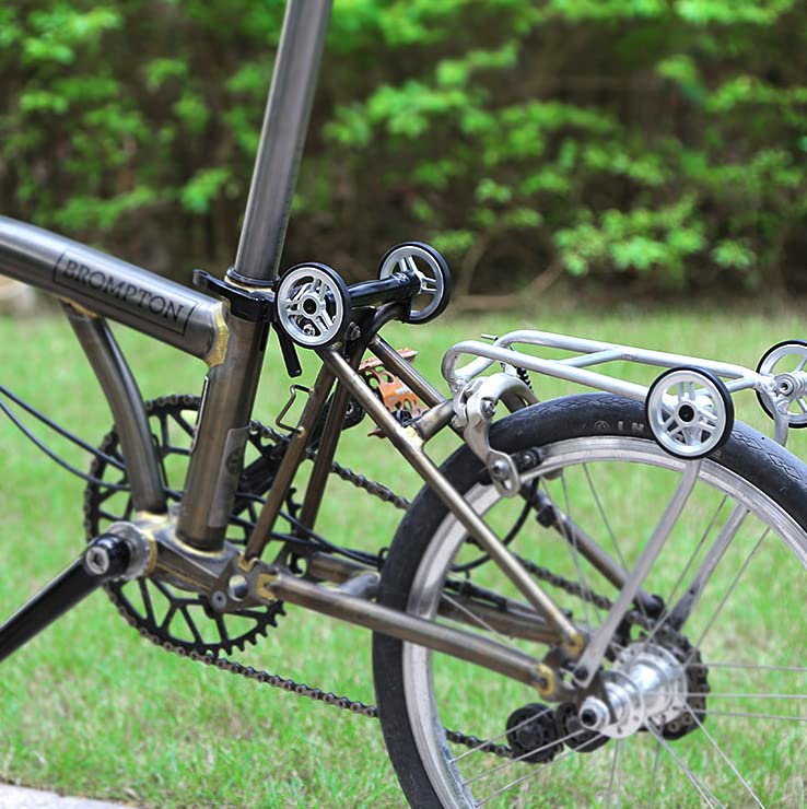 Roues faciles de 60 mm pour Brompton 2023 argent à roulement fluide