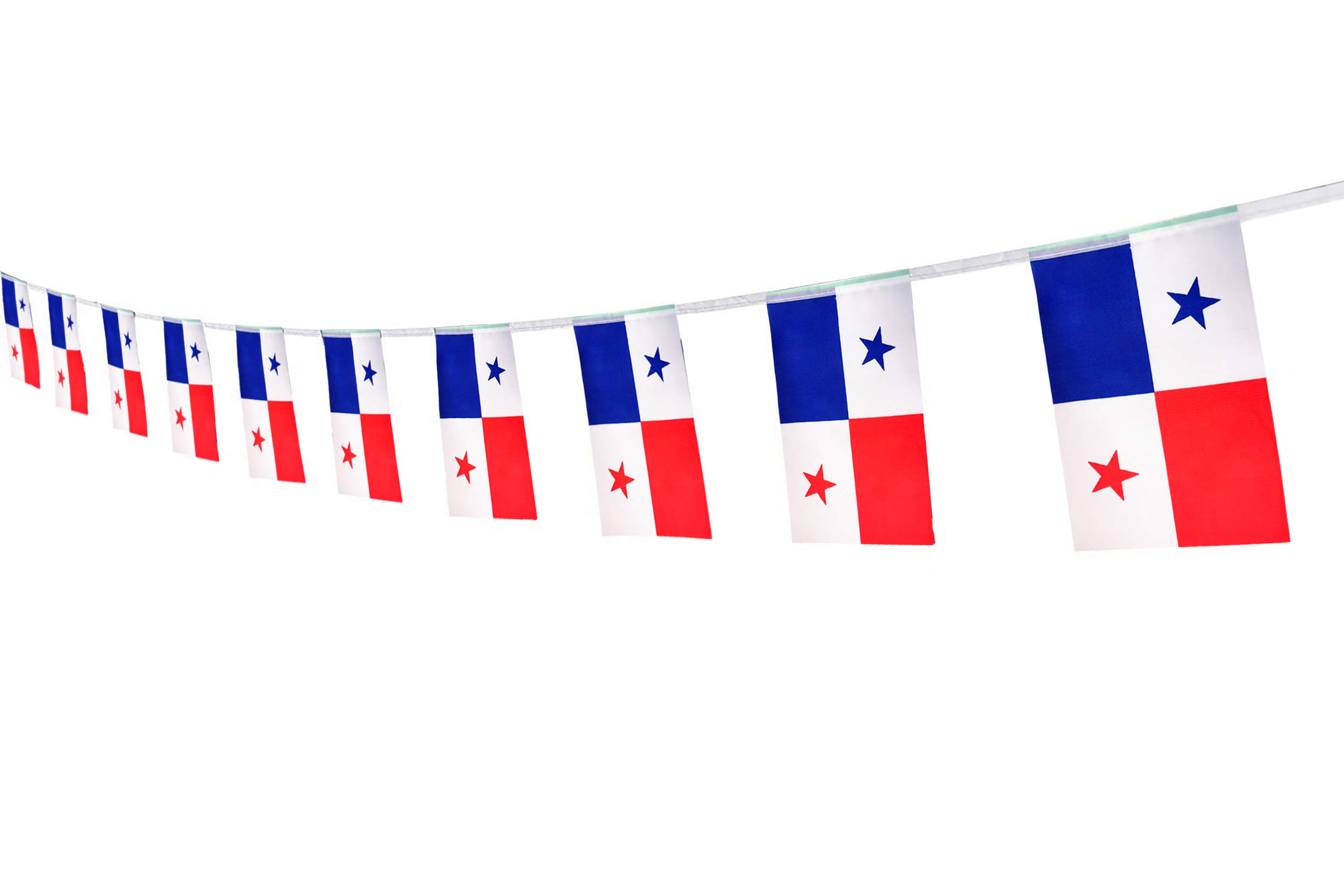 Panama Flag Panamanian Flag,100Feet/76Pcs National Country World Pennant Flags Banner,Party Decorations Supplies For,Bar,Indoor and outdoor flags,International Festival