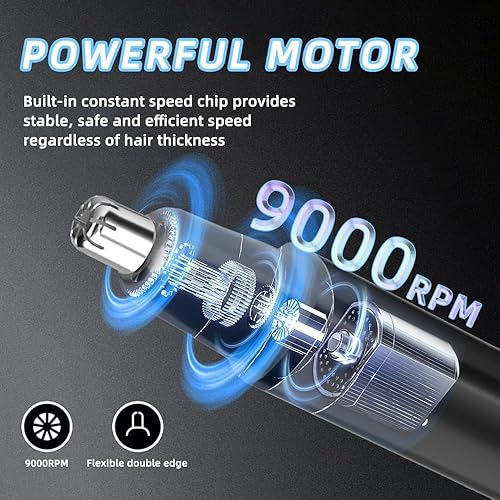 Painless Nose & Ear Hair Trimmer for Men & Women