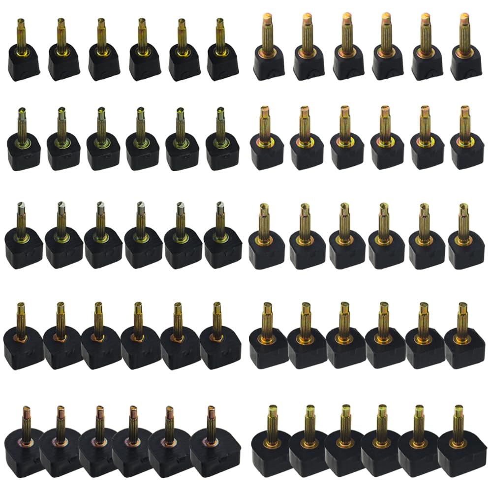 TOVOTTOVOT 30 Pairs 5 Sizes High Heel Replacement Tips Stiletto Heel Tips High Heel Repair Kit U Shaped Replacement Kit for Stilettos (7/8/9/10/12mm)