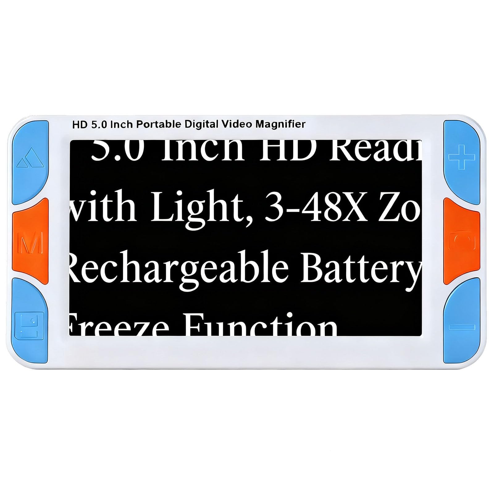 Tragbare Digitale Lupe, 5 Zoll HD elektronische sehhilfen, tragbare leselupe, 3- bis 48-fache vergrößerung, für Low Vision, daltonismus, ältere leselinse