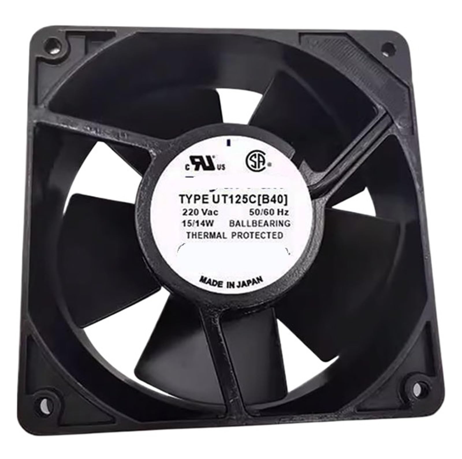 Ventilateur de refroidissement UT125C 12038 AC 200V pour éviter la surchauffe