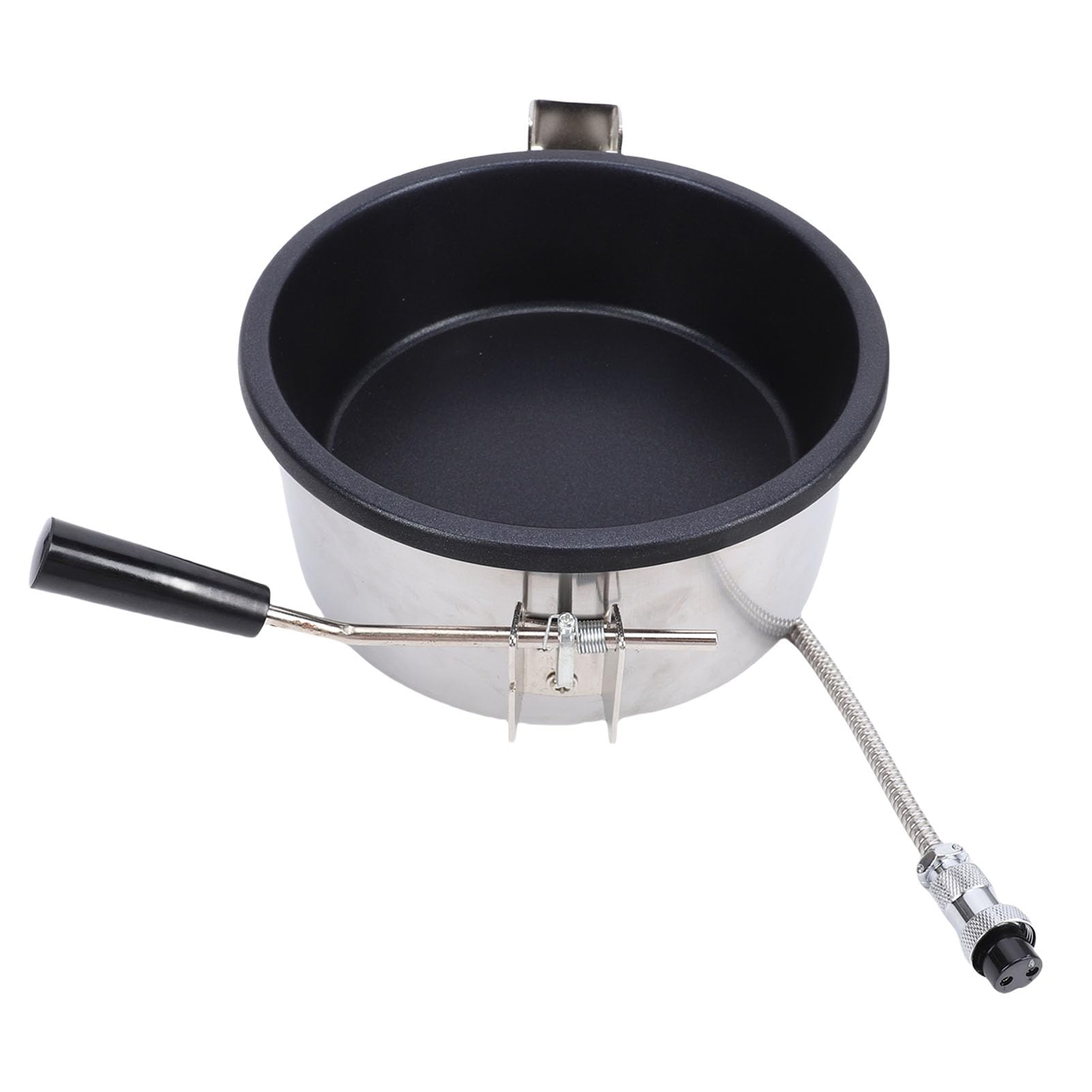 Olla para Palomitas de Maíz de Gran Capacidad, Máquina para Hacer Palomitas de Maíz de Acero Inoxidable para Calefacción Eléctrica y de Gas, Máquina para Hacer de