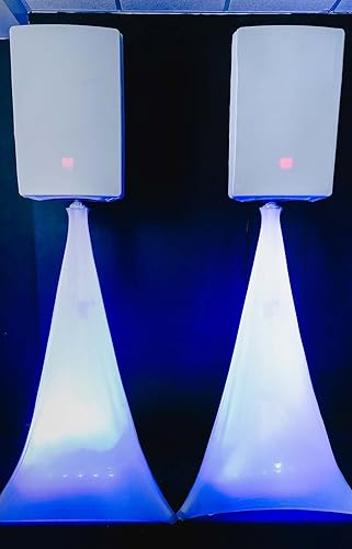 Miniatura 9 de Rockville Blanco 12" PA DJ altavoz cubierta Scrim para boda iglesia club (RSC128W)