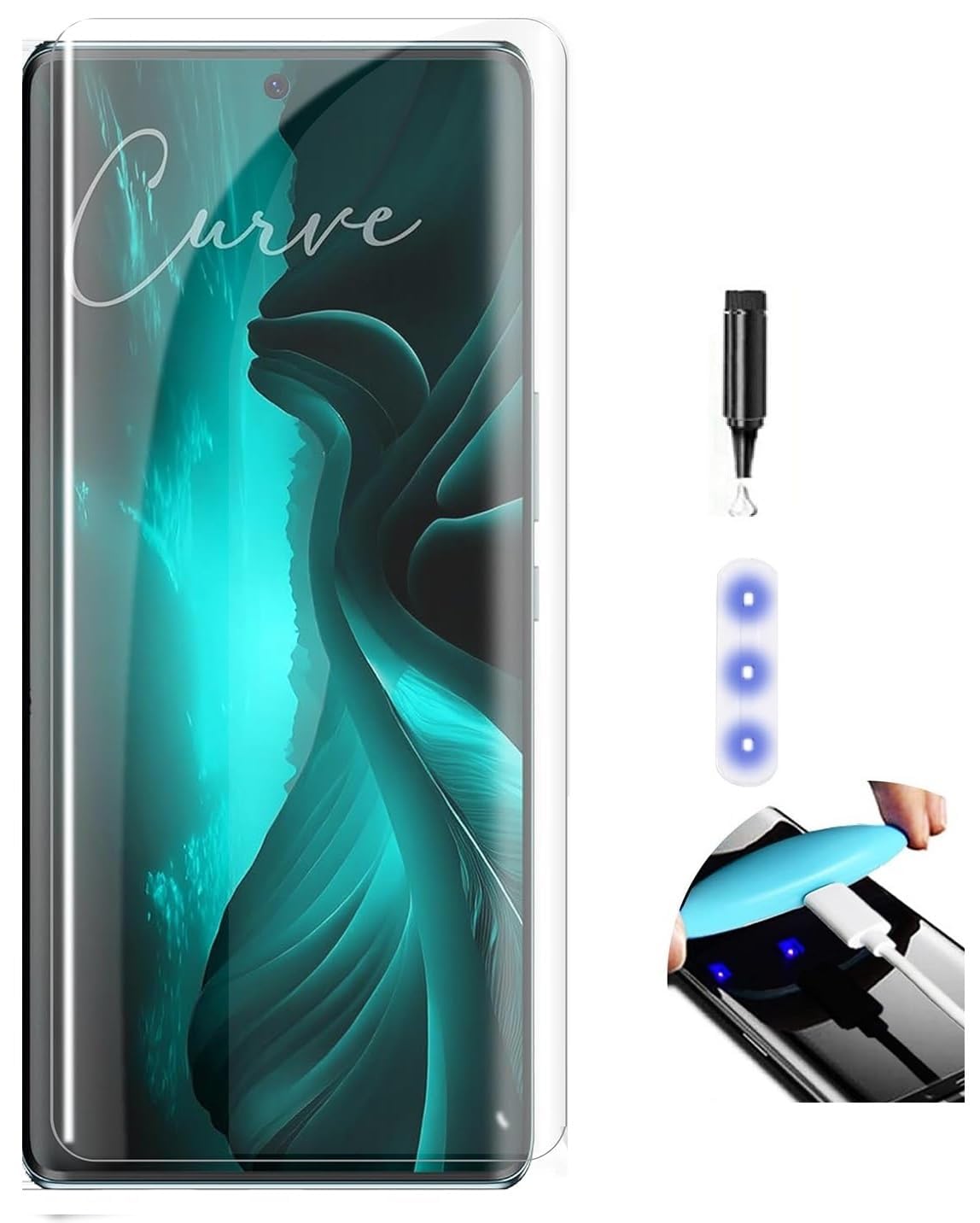 DD SON Premium UV Tempered Glass Screen Protector Compatible for Lava Blaze Curve 5G with Edge to Edge Full Coverage UV and Easy Installation Kit (B0DCBXDX7X) Amazon Price History, Amazon Price Tracker
