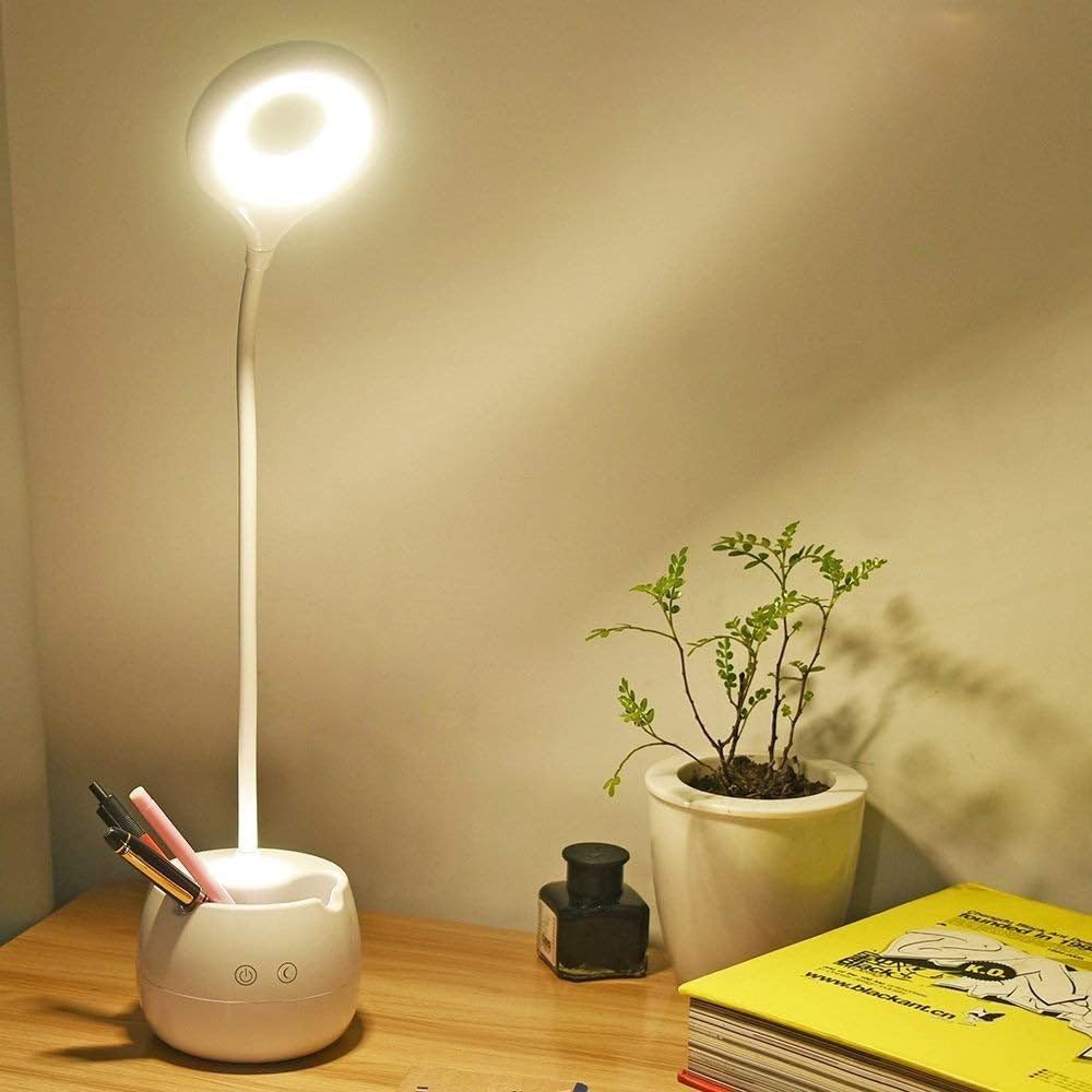 One94Store Plastic Desk Lamp Touch Sensor Study Lamp USB Rechargeable 3 Modes Led Desk Light 3 in One Pen/Phone Holder Night Light Perfect for Home Office, Dorms, and Kids Rooms, Study Room, White (B0D57JCFF4) Amazon Price History, Amazon Price Tracker