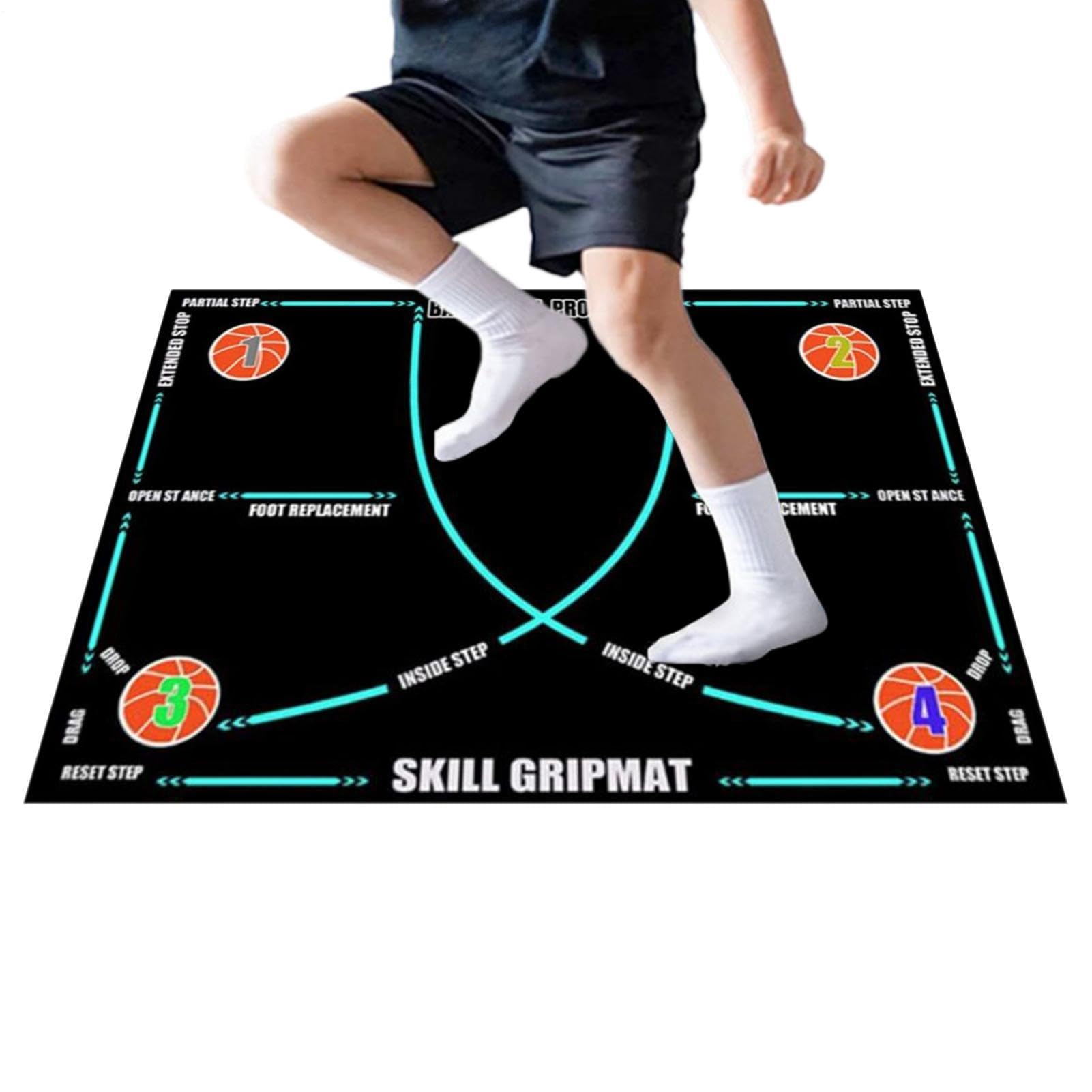 Tappetino Per Allenamento Di Pallacanestro Per Bambini Attrezzature | Tappetino Per Pratica Passi Di Basket Adulti Giocatori Squadre Scolastiche Allenatori Casa Palestr