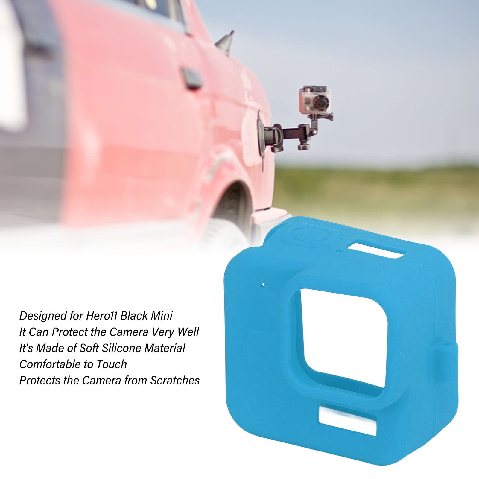 Per gopro hero 11 nero Mini accessori Custodia protettiva Telaio Custodia standard Guscio rigido Protezione per go pro Hero11mini  44