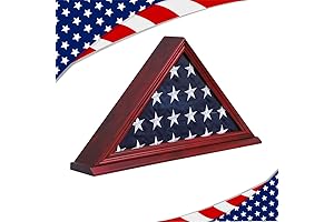 Flag Memorial Display Case for Veterans Burial and Funeral Flags