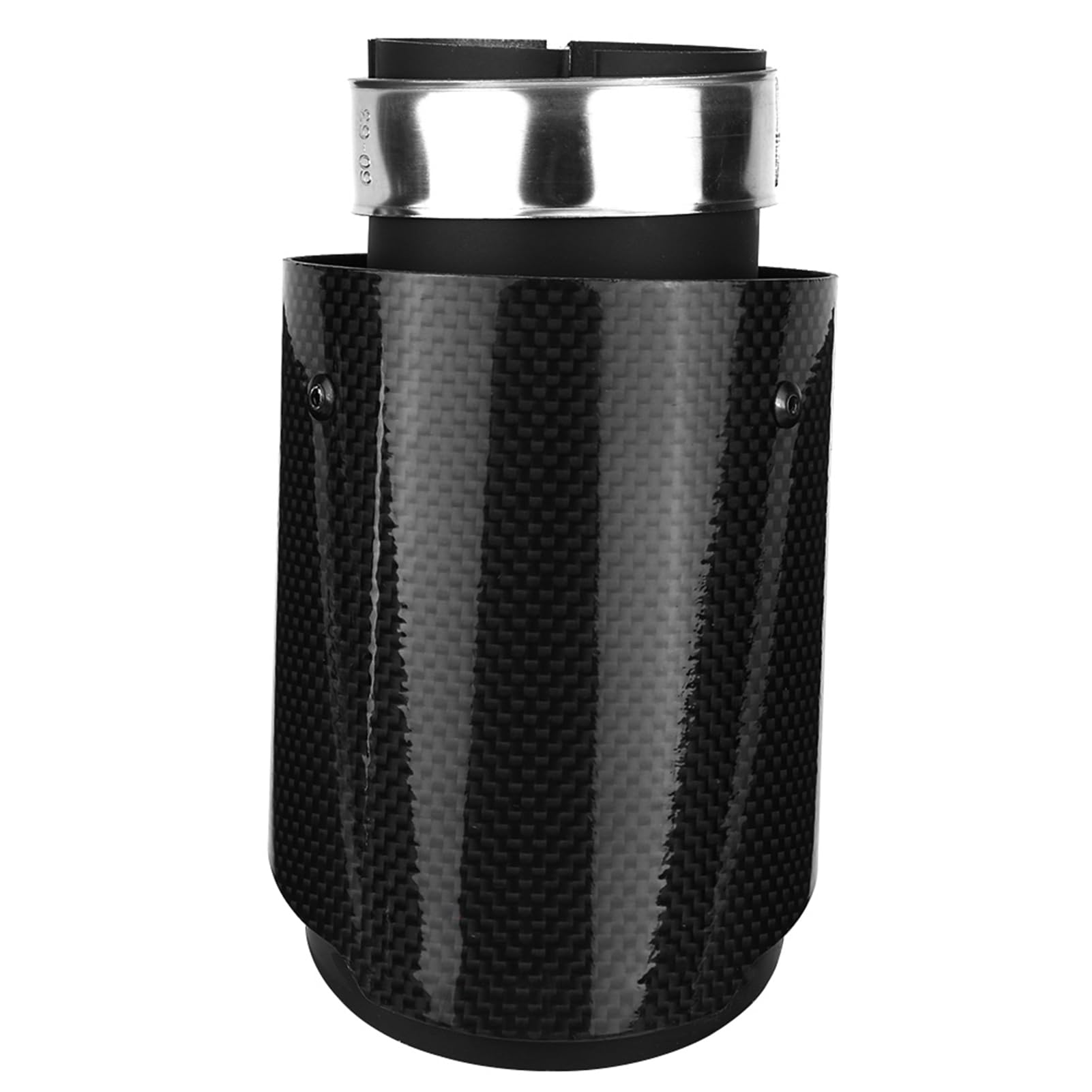 Tubo di Scarico Per Auto, Coda di Scarico Per Auto Universale Tubo di Scarico Per Auto in Fibra di Carbonio Terminale di Scarico Per Marmitta Per Estremità di Scarico da 60 Mm