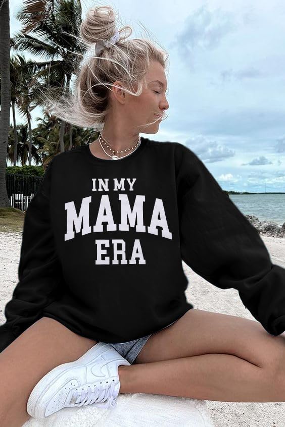 Miniatura 4 de Sudadera de club de madres sobreestimuladas para mujer sudaderas con cuello redondo para mamá, camisetas de gran