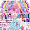 342 Piezas de Ropa y Accesorios para Muñeca con Muñeca, Set de Juego para Niñas: Vestidos de Princesa, Vestidos de Moda, Blusas, Pantalones, Trajes de Baño, Zapatos, Perchas y Accesorios para Muñeca de 11.5 Pulgadas, Regalo para Niñas Pequeñas 2