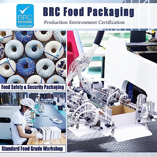 𝙁𝙎𝘾 𝙈𝙖𝙩𝙚𝙧𝙞𝙖𝙡 & 𝘽𝙍𝘾 International Certification, 10 Pcs Gift Boxes With Lids, 8X8X4 Inches Pink Gift Boxes With Ribbon, Kraft Paper Gift Boxes For Presents, Groomsmen Bridesmaid Proposal Box For Wedding Packaging Birthday Baby Shower Cupcake #TOP2