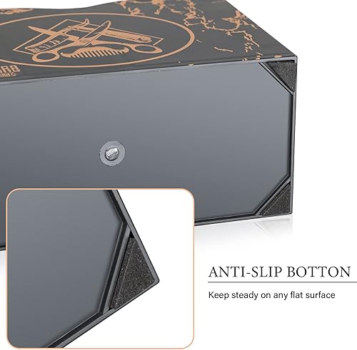 Miniatura 4 de Noverlife Soporte profesional para tijeras de peluquería, caja de tijeras de peluquería blanca, organizador de tijeras de peluquería, estuche de