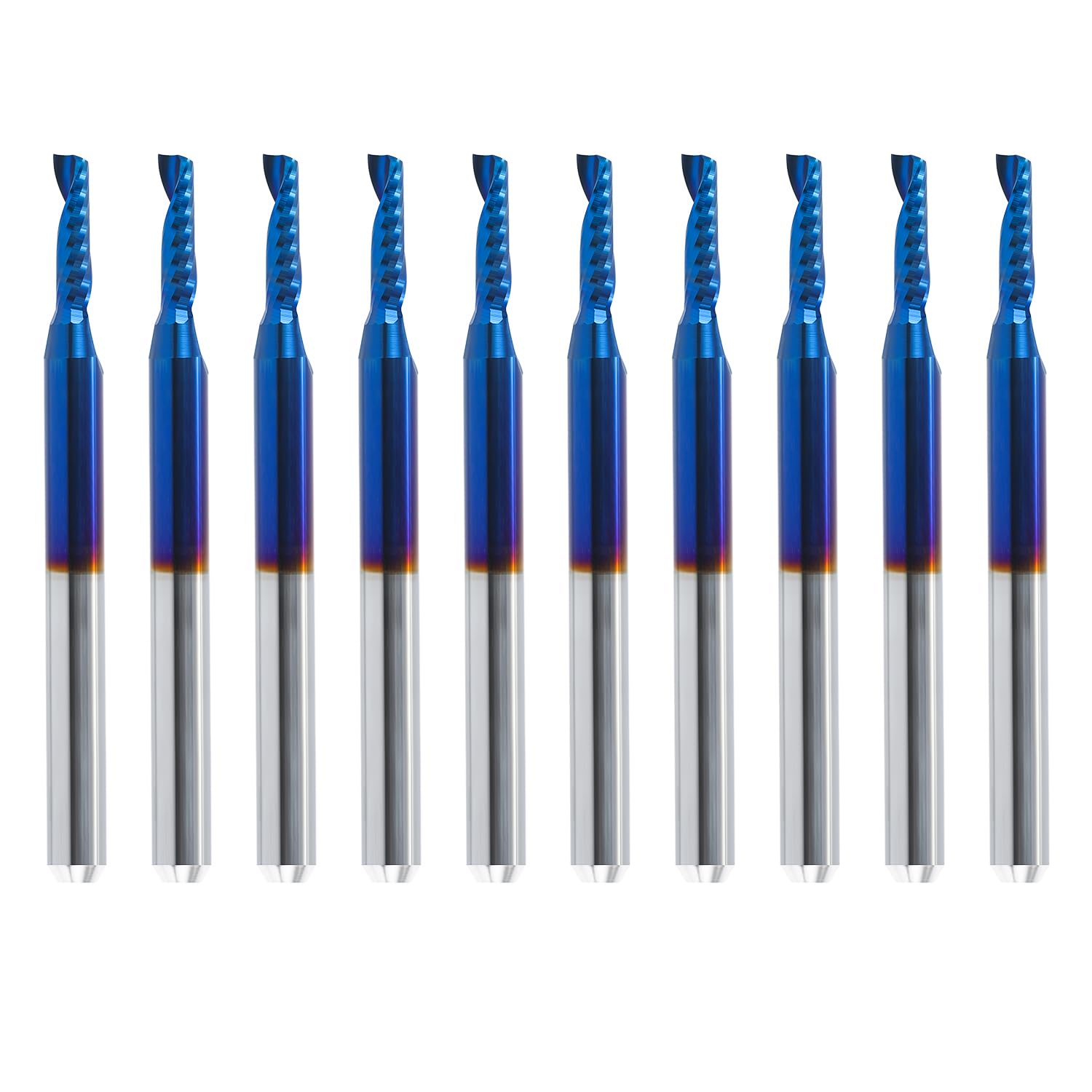 Snapklik.com : HQMaster 10 Pack O Flute CNC Router Bits, 1/8” Shank ...