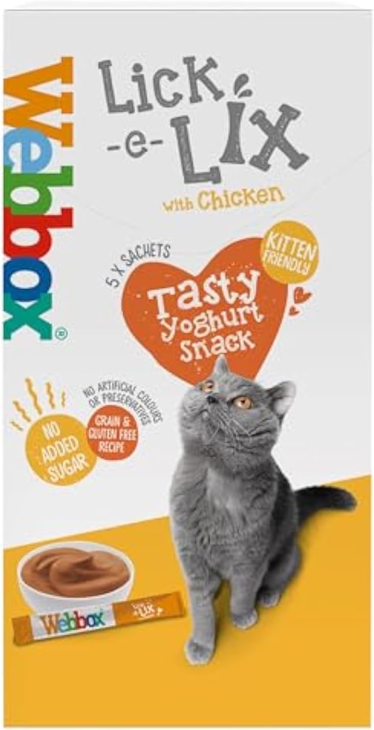 Webbox Lick-E-Lix Chicken Cat Treats, 5 X 15g