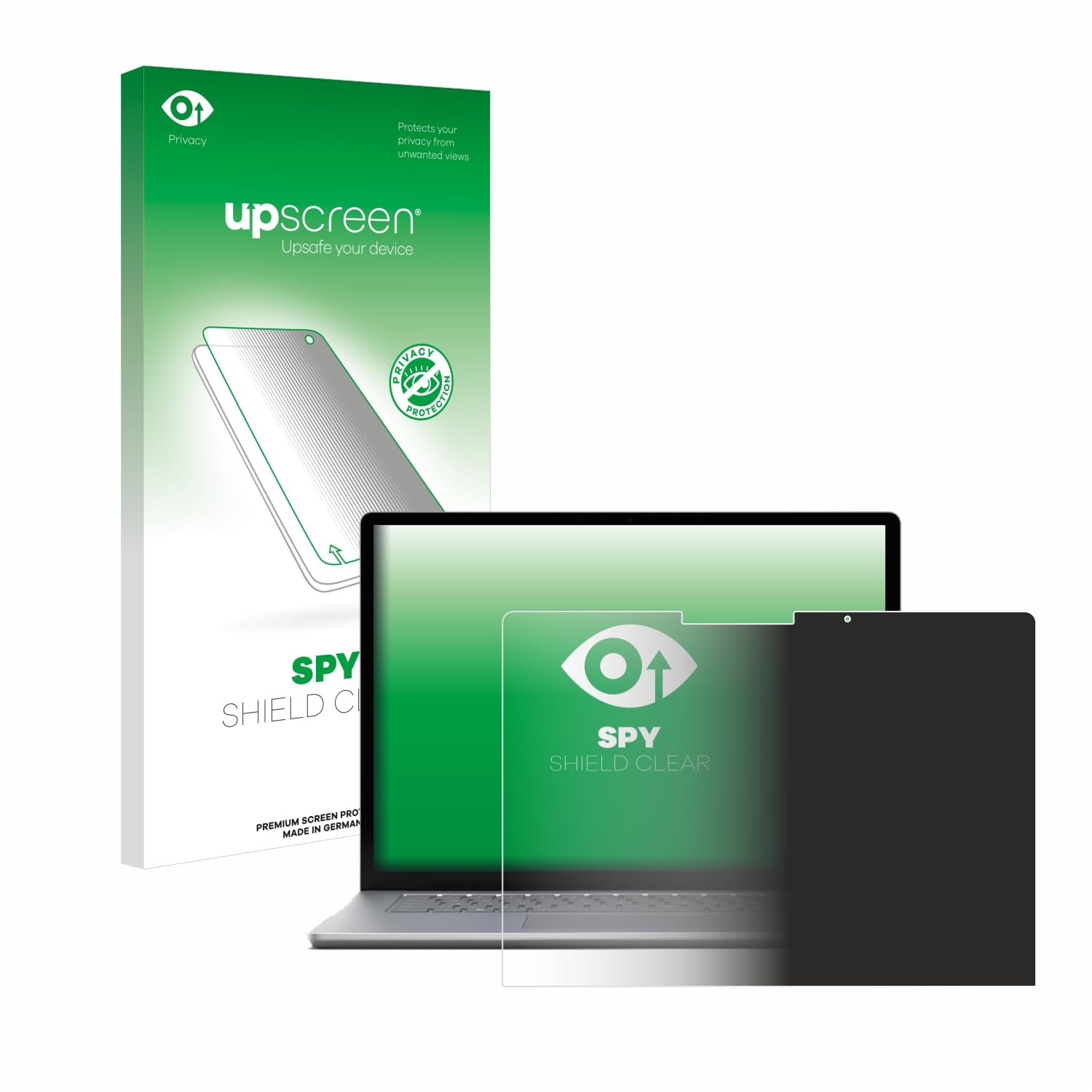 upscreen Anti-Spy Blickschutzfolie für Microsoft Surface Laptop 6 13.5" Made in Germany, Privacy Screen-Folie [Sichtschutz, Blaulichtfilter]