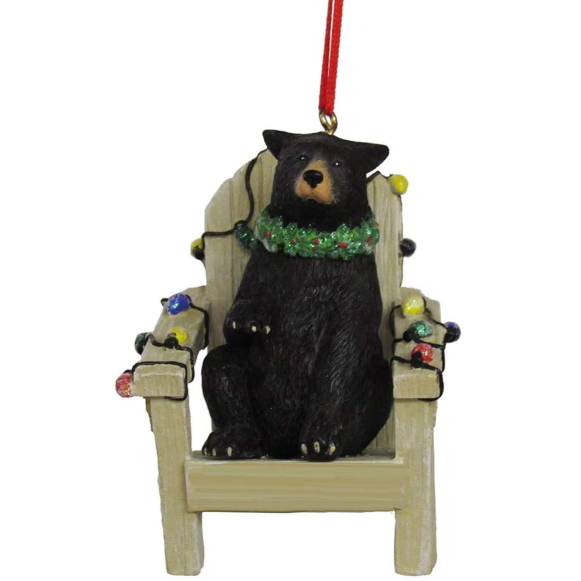 Kurt S. Adler ours noir suspension sapin Noël Adirondack A1815