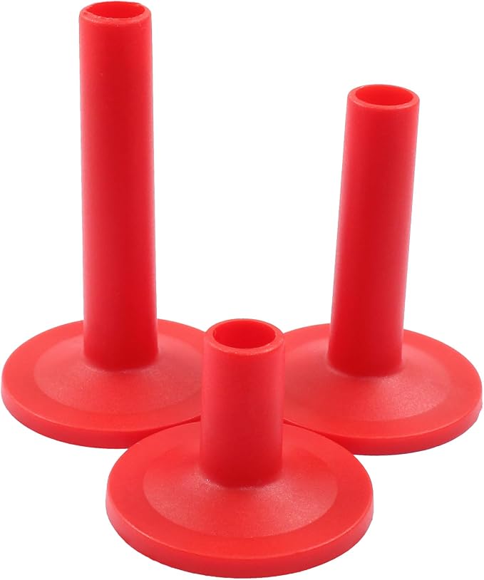 12 Fundas para Platillos Hordion, Plástico 8mm Rojo miniatura 3