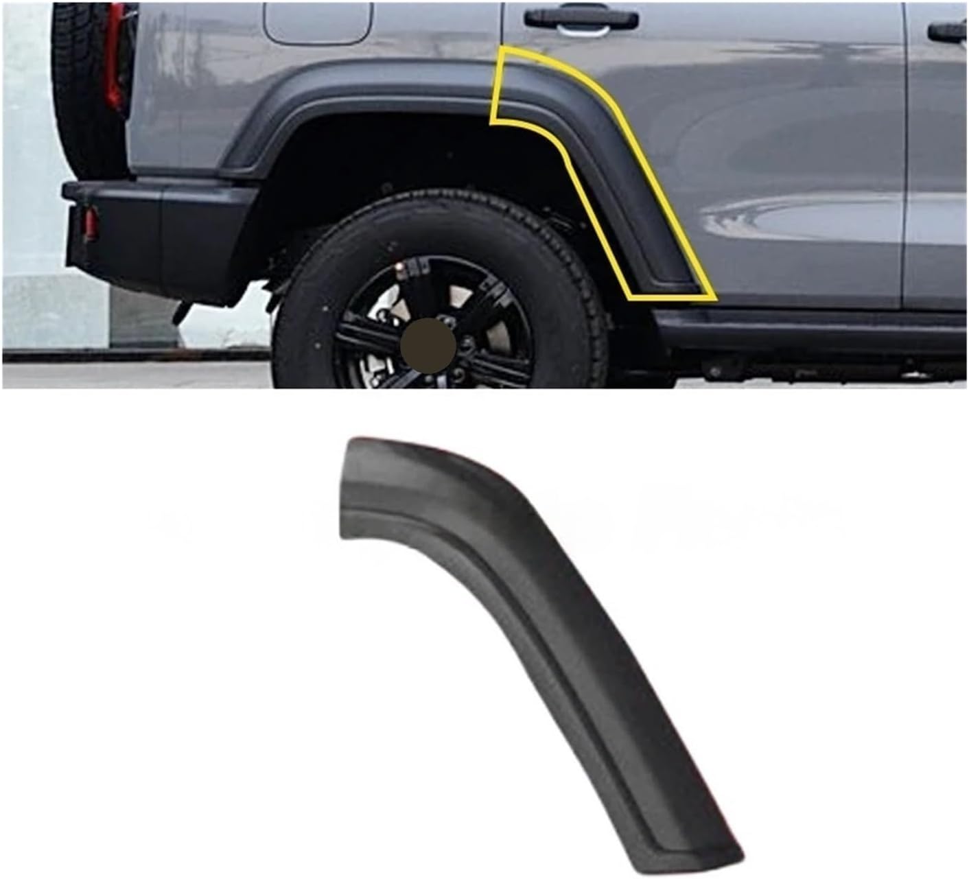 Front Rear Wheel Arch Trim Fender Car Wheel Anti-Collision Strip Compatible With Great Wall TANK 300(Middle Right)