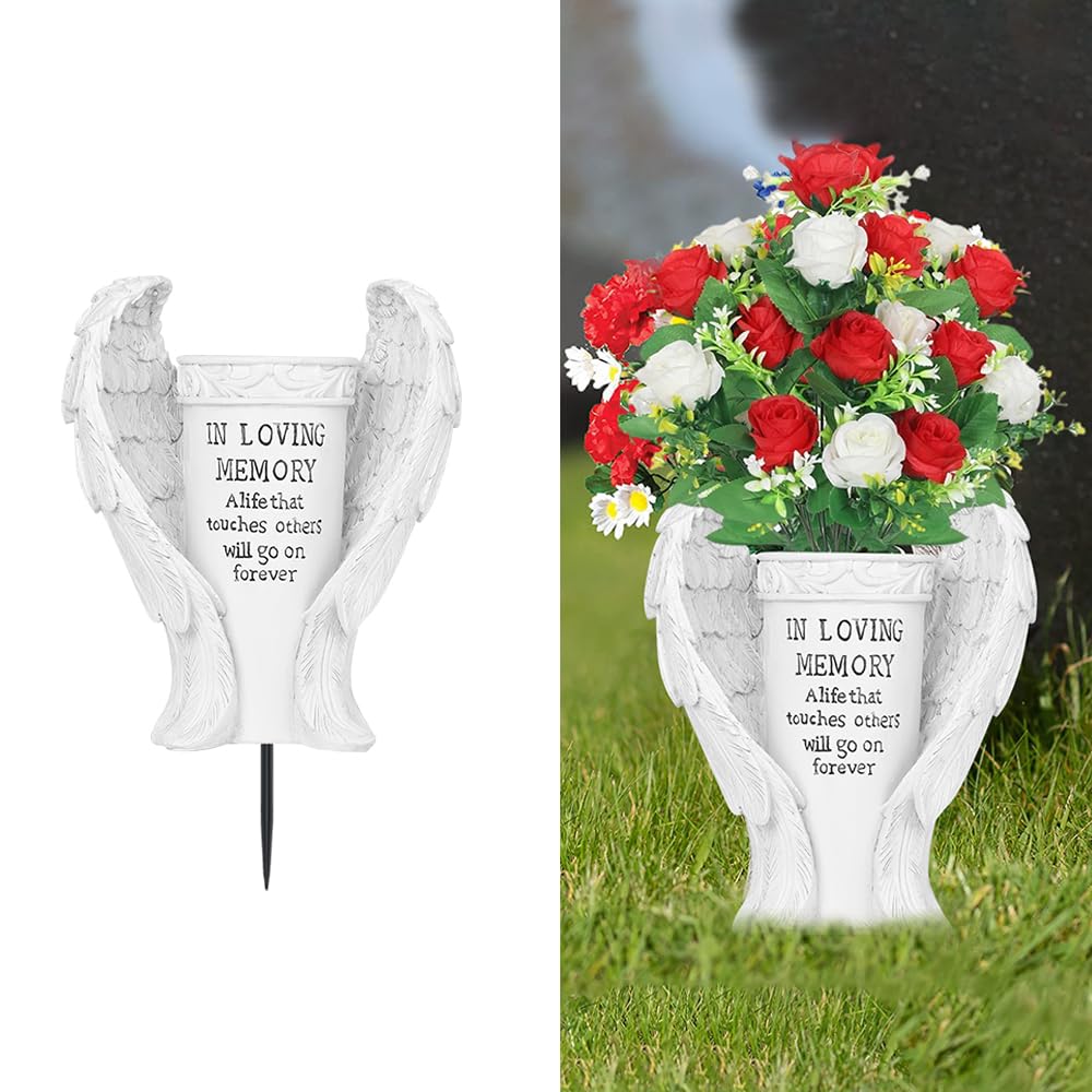 Buy Grave Decorations for Cemetery,Memorial Grave Vase Decorations