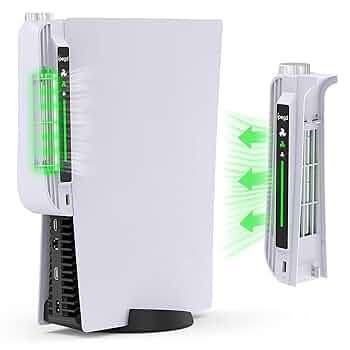 PSS Upgraded Cooling Fan for PS5, PS5 Fan with 3 Different Fan speeds, Cooling System Cooler Fan Compatible for PS5 Disc and Digital Edition Regular M...