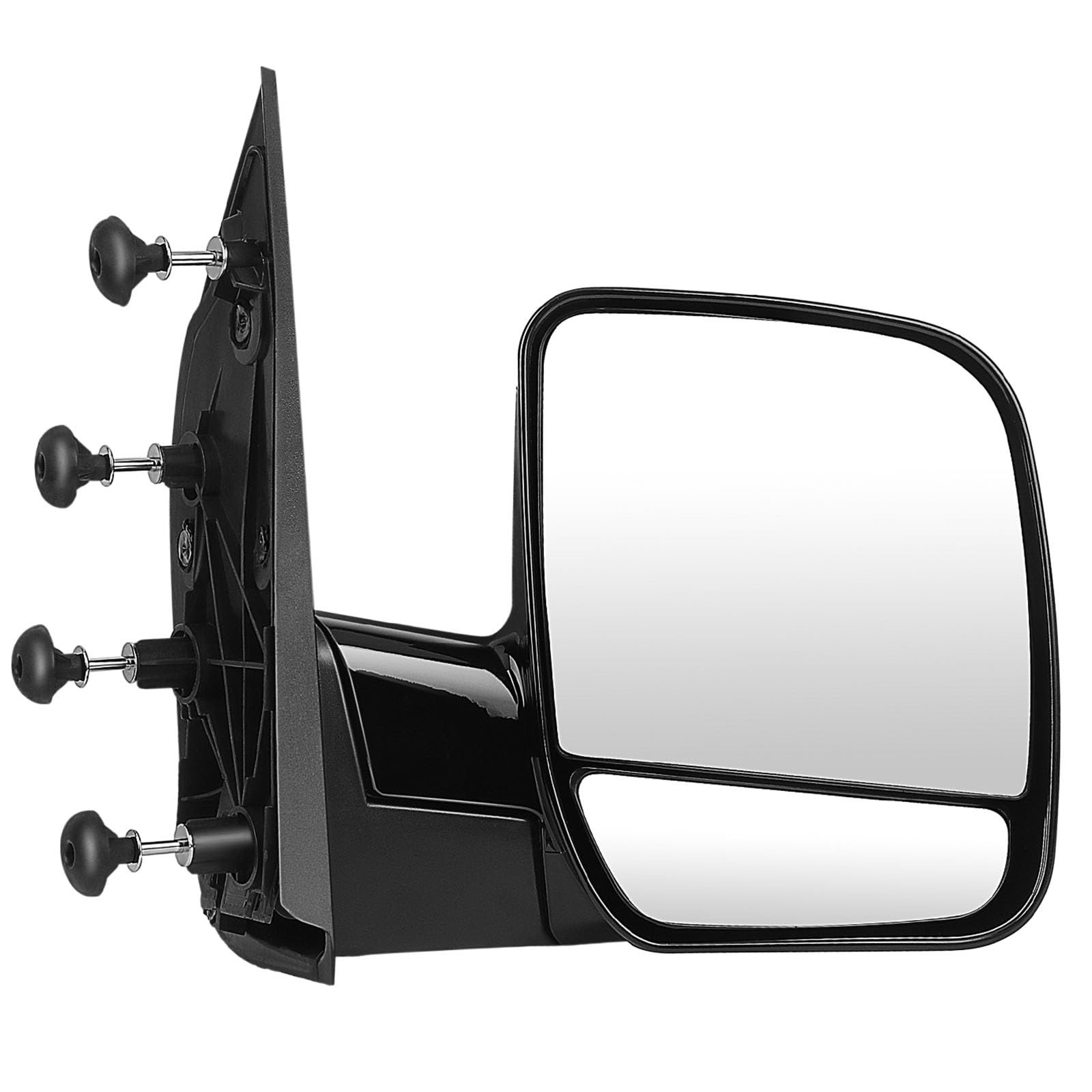 Photo 1 of ECCPP Folding Manual Side View Mirrors Right Passenger Side Tow Mirror Replacement fit for 2002 2003 2004 2005 2006 2007 2008 For Ford E150 E250 E350 E450 E550 Econoline Van (Passenger Side (RH))