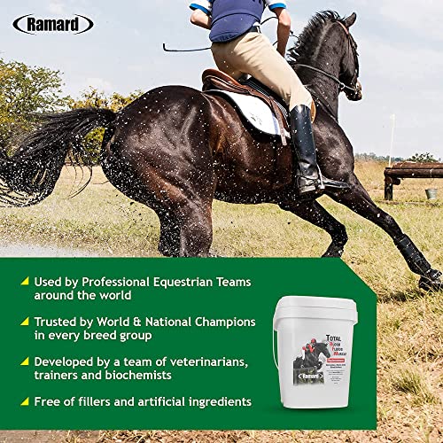 Ramard Blood Fluids Muscle Replenishment For Race Horses - Horse Supplements With Electrolytes, Blood Builder, & Muscle Builder, Powder Supplements For Horse Games High Performance, 11.9 Lbs Tub #TOP3