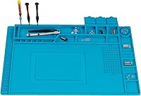 Vista 1 de Alfombrilla de silicona resistente al calor de alta calidad de 932 °F, tapete de reparación de electrónica magnética grande para teléfono celular