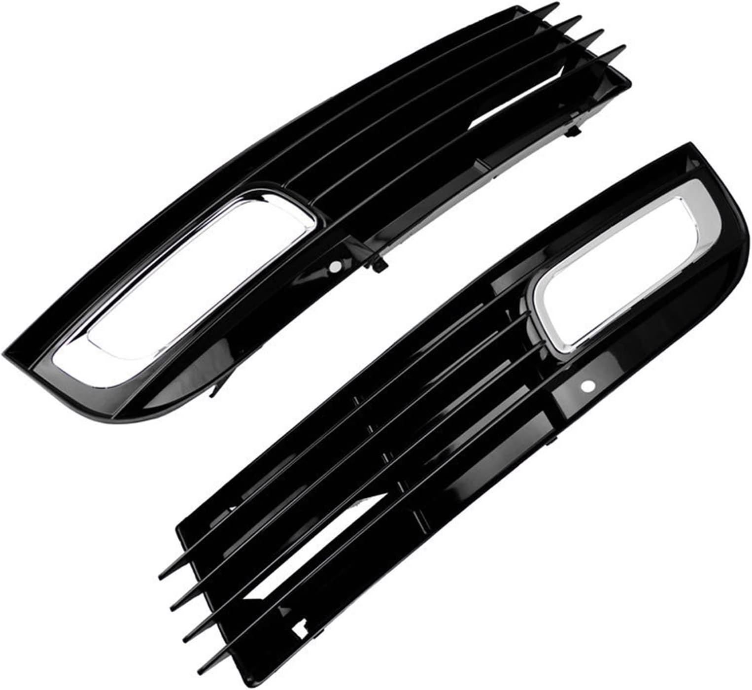 Bezels Lamp Trims 1pair Car Front Fog Lamp Grille For Audi A8 D3 2008 2009 2010 Fog Lamp Frame Front Bumper Fog Lamp Frame Grille 4E0807681 4E0807682 Fog Light Grille