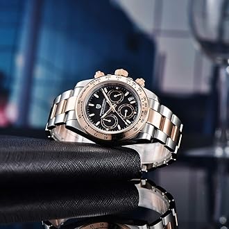 Pagani Design Men’s Watches Full Stainless Steel Analogue Quartz Wrist Watch for Men Luxury Waterproof Dress Wristwatch Date