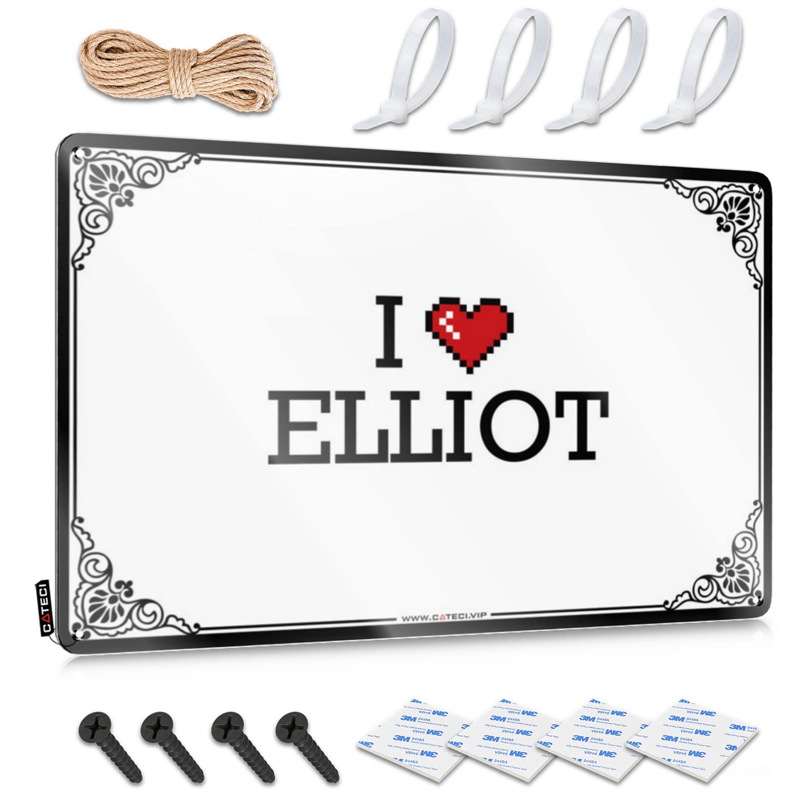 Stitch Room Decor Decoration Designer | I Love Elliot Fun Tiki Bar Decoration(30X40CM)
