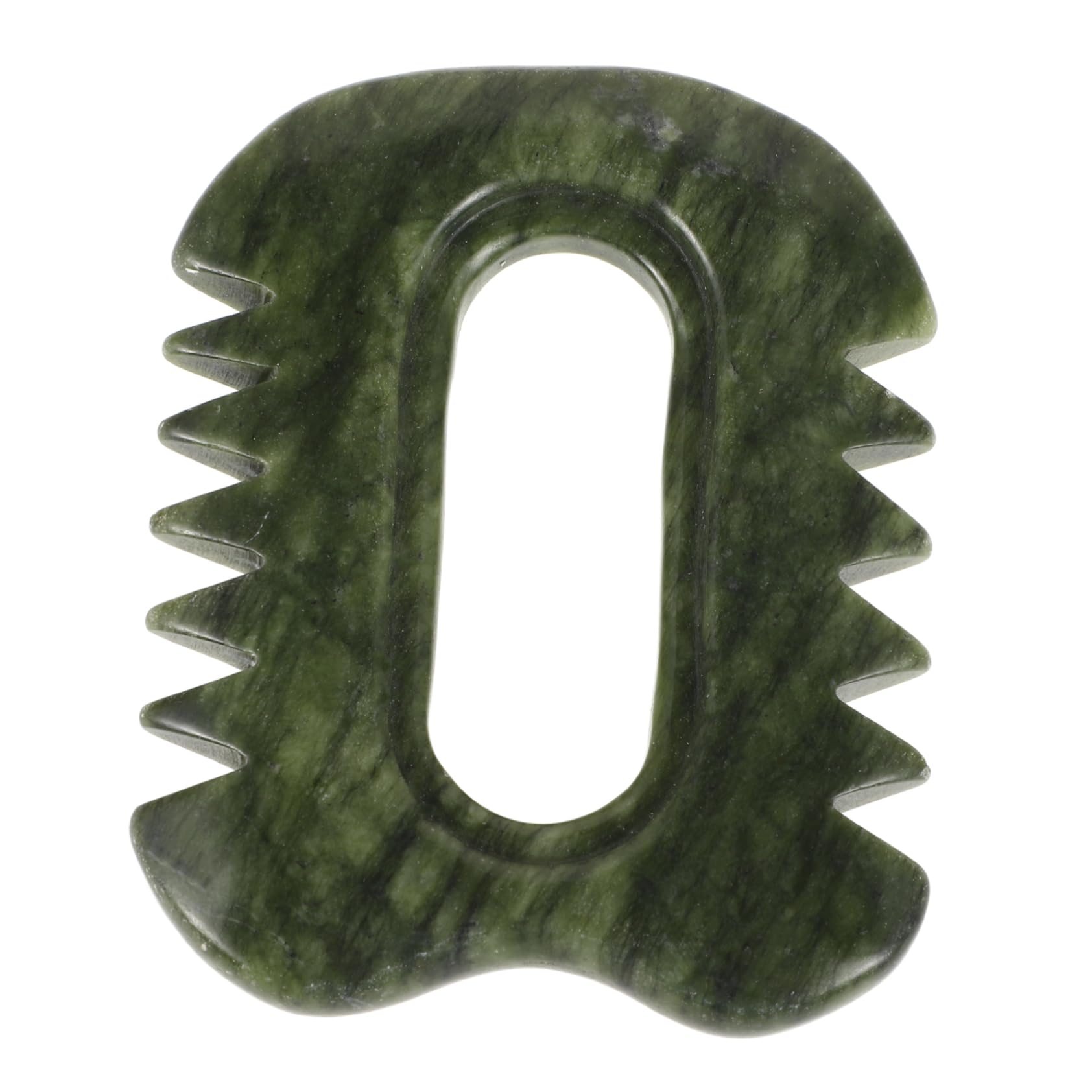 WOFASHPURET Scalp Body Massage Comb Stone Gua Sha Hair Combs Handheld Stone Massager for Friends Family Safe Material