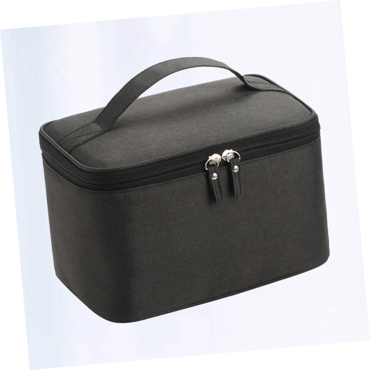 Mikinona Bolsa De Cosméticos para Viaje, Organizador Portátil Negro, Tamaño Pequeño, Ligera y Compacta, Adecuado para Mujer, Uso Exteriores y Baño