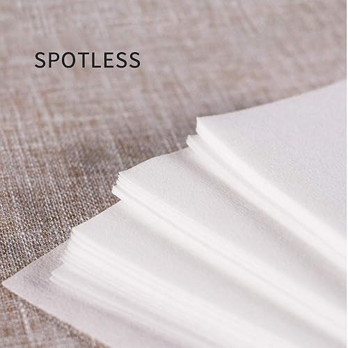 Miniatura 7 de BlueZOO Paquete de 100 tiras de cera profesionales no tejidas para salón de belleza, papel depilatorio respetuoso con la piel para depilación facial