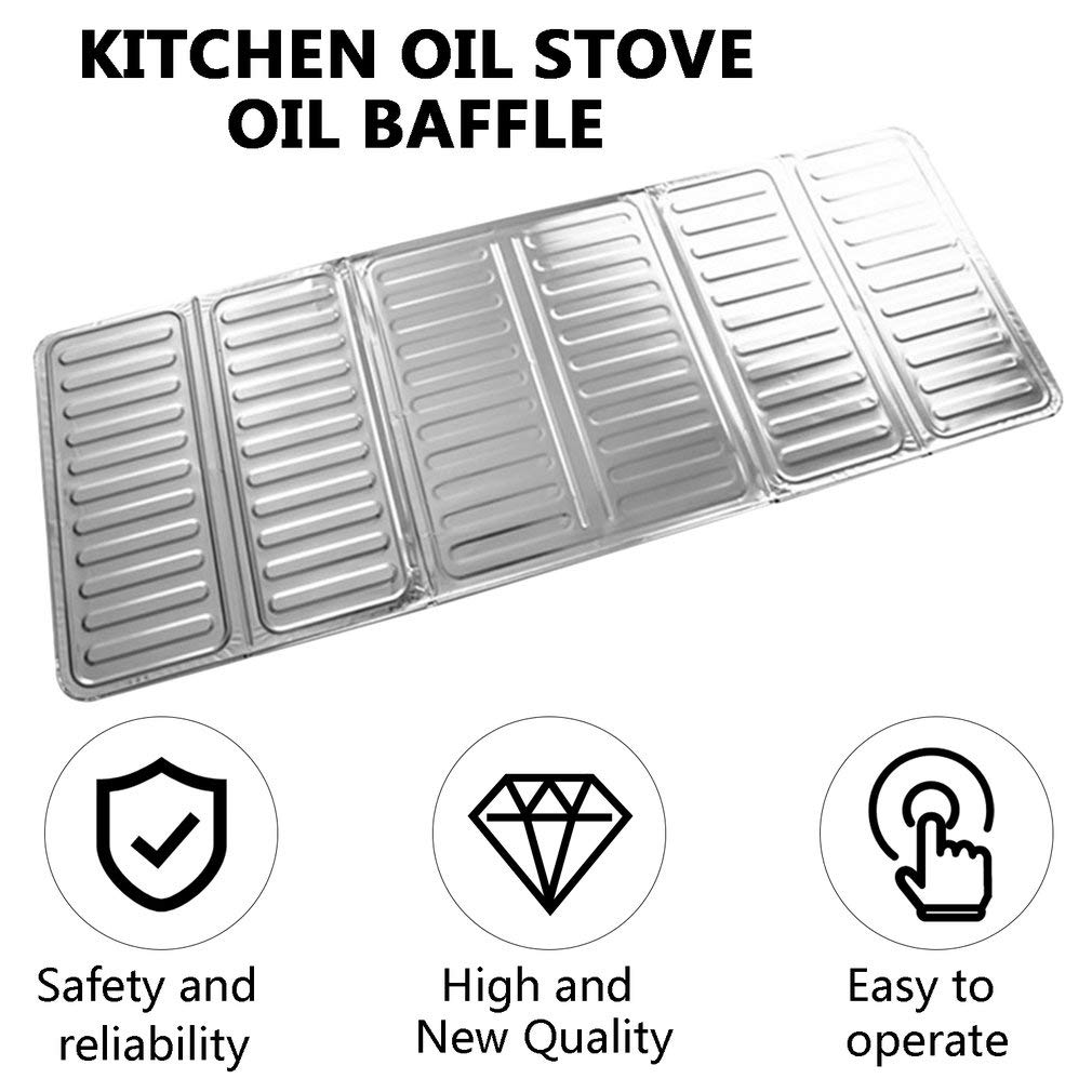 Anti-Projection Cuisine Pliable, Protection Anti-Éclaboussures pour Plaque de Cuisson et Cuisinière,pour Carter D'huile Poêle à Frire-134x30cm | Leroy Merlin