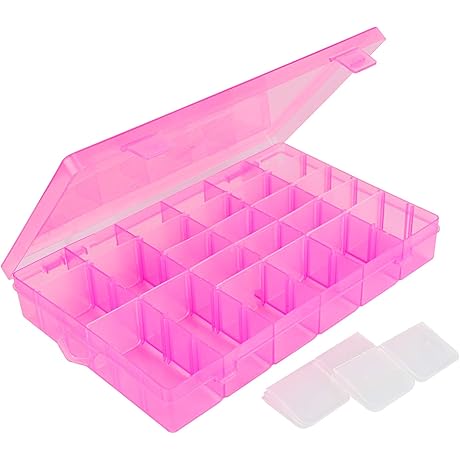 Cosics 36-Grid XXL Nail Tip Box Organizer Case