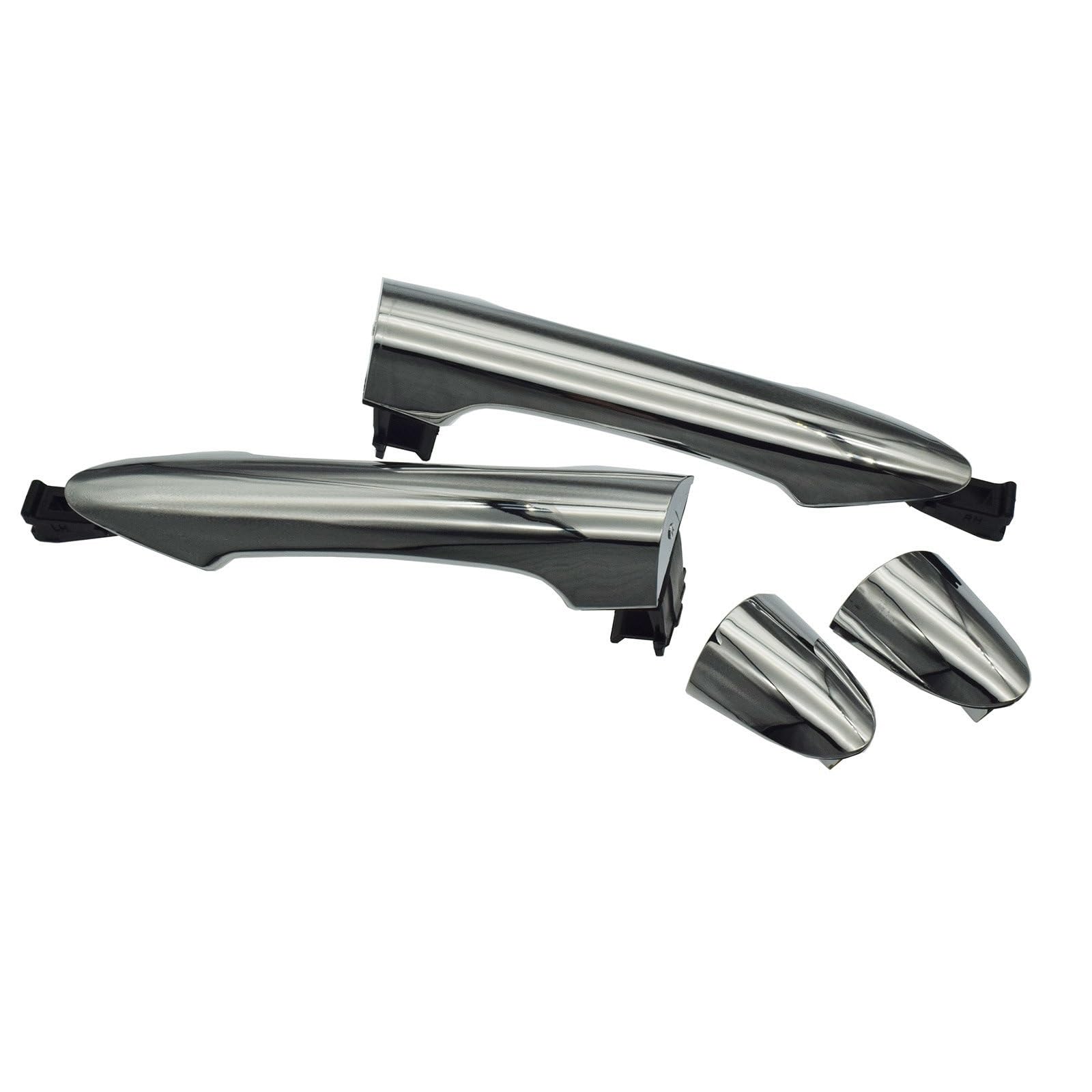 CCQDGMD Chrome Outer Door Handle 82651-1Y000 82661-1Y000 83651-1Y000 83661-1Y000 for Kia for picanto 2011-2016(Rear Side)
