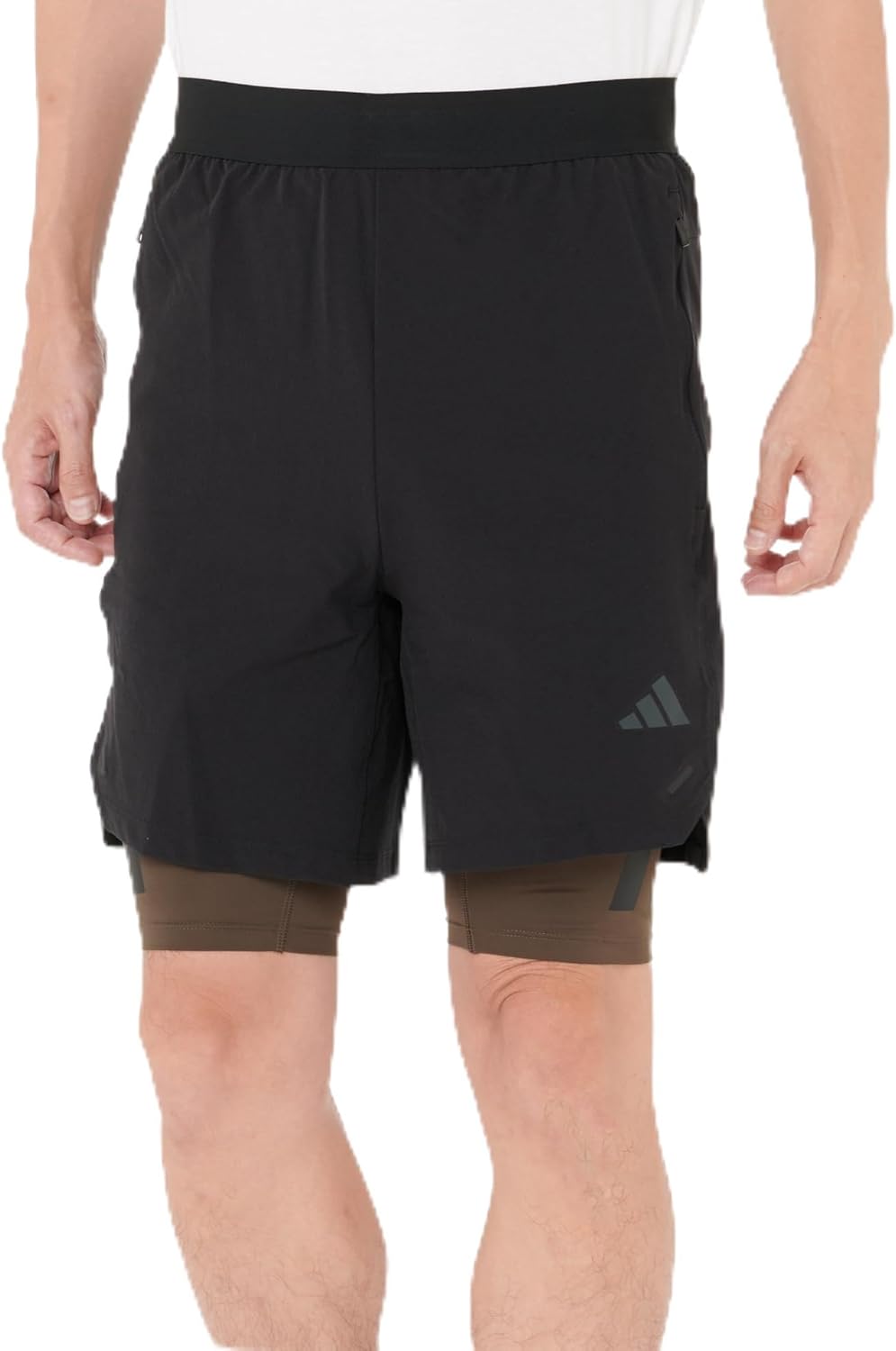 Amazon | [アディダス] ハーフパンツ パワー ワークアウト 2-in-1