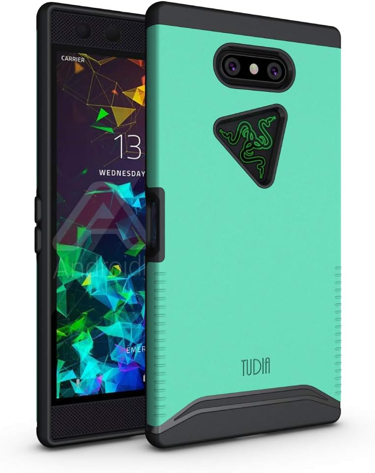 Razer Phone 2 Case, TUDIA [Merge Series] Dual Layer Heavy Duty Extreme Drop Protection/Rugged Phone Case for Razer Phone 2 [2018] (Mint)