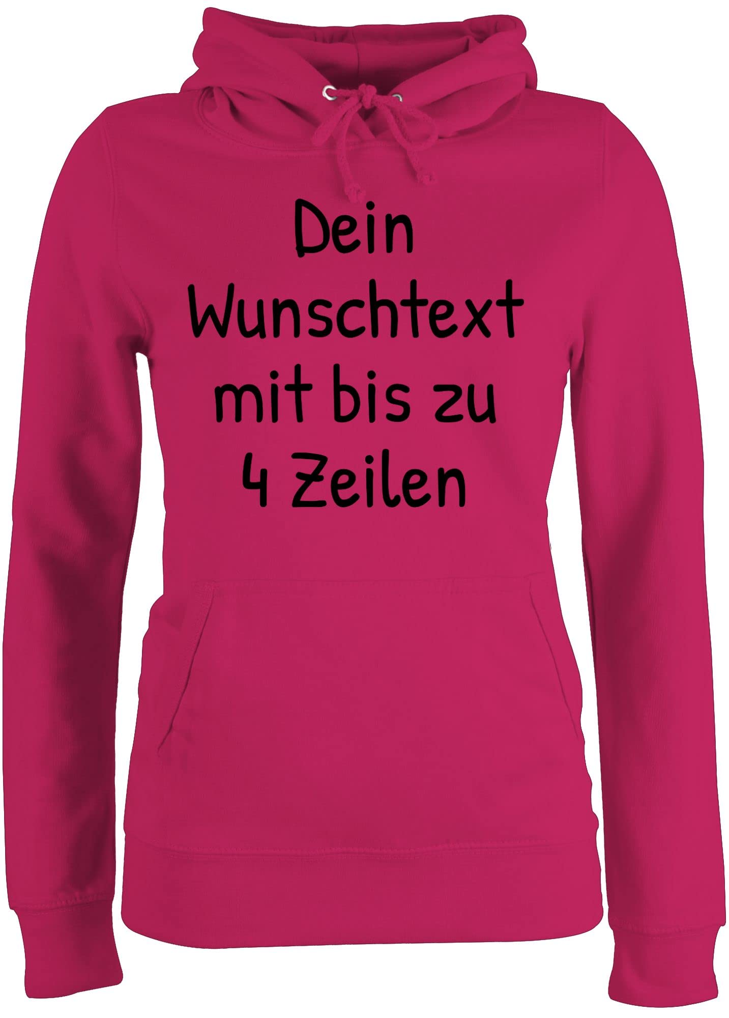 Geschenk mit Namen personalisiert by Shirtracer - Pullover Damen Hoodie Frauen - Aufdruck selbst gestalten - Wunschdruck Text Namen I Eigener Custom Text
