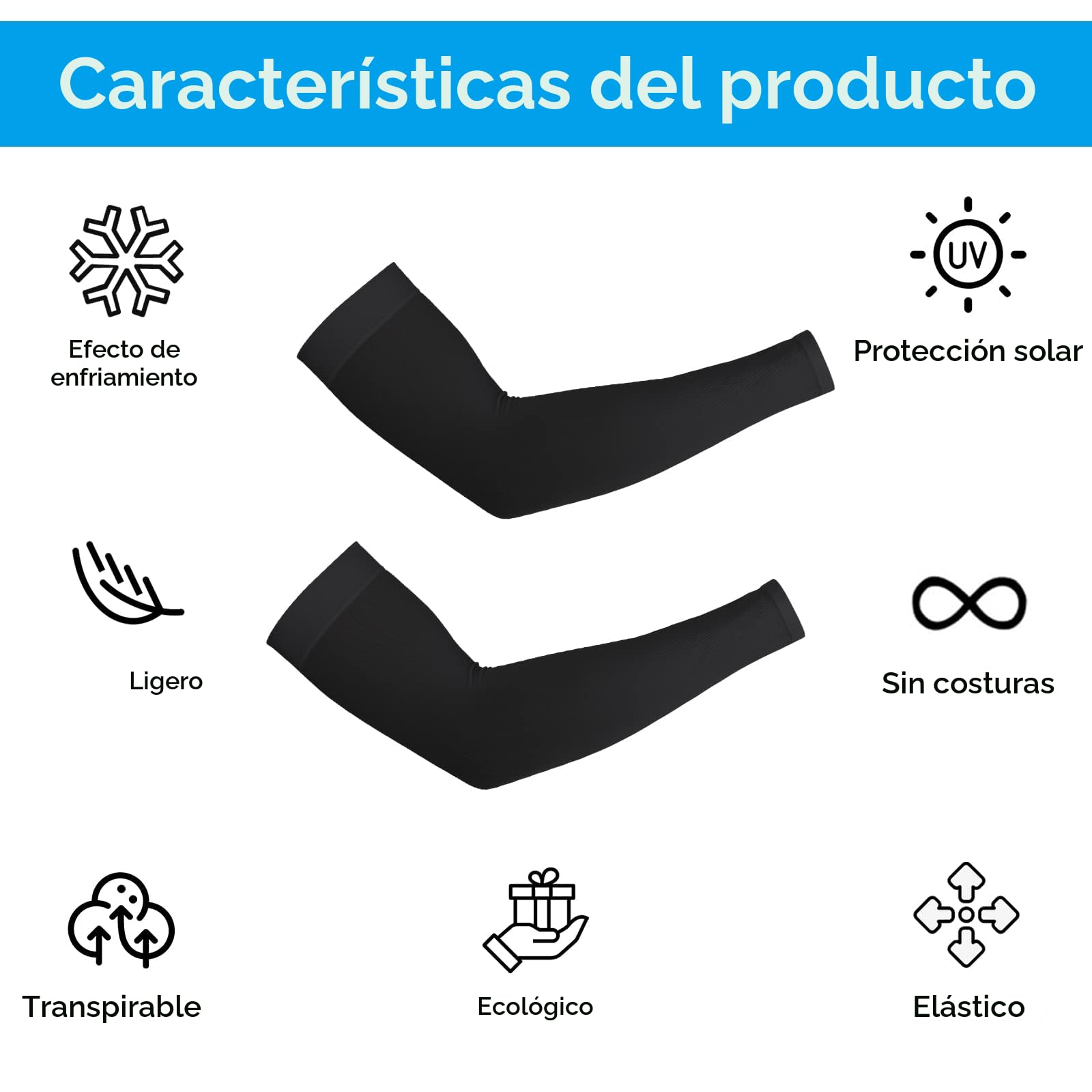 Ouligay Mangas de Enfriamiento UV UPF 50 Protección Solar Cubierta de Tatuaje Mangas de Compresión para Ciclismo Golf 4 Pares