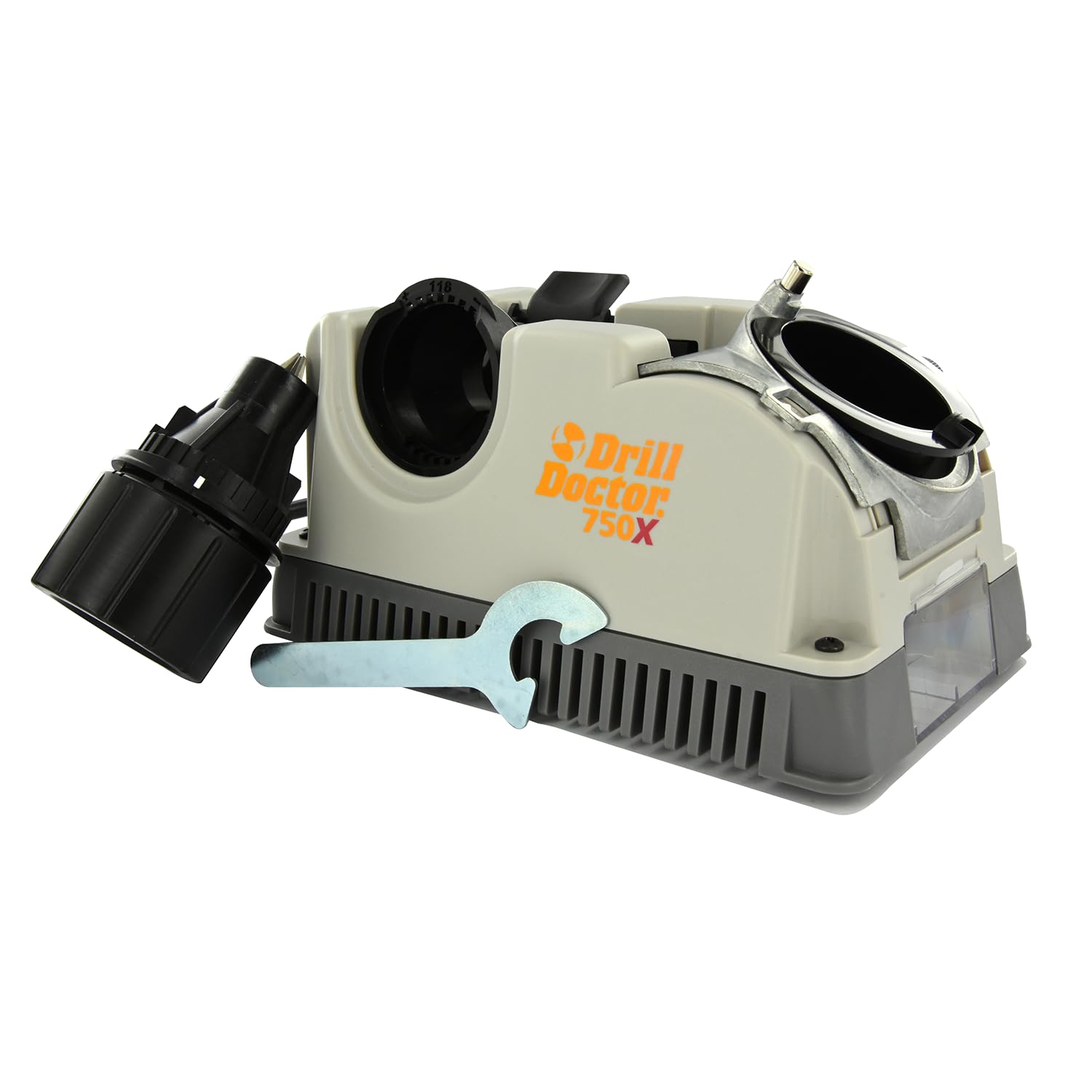 TIVOLY - Drill Doctor XP 750 - Affûteuse pour Tous Types de Forets Métaux et Béton Ø 2,​5-​19 mm - Affûtage Dépouille Conique et Pointe en Croix - Angle de Dépouille Réglable