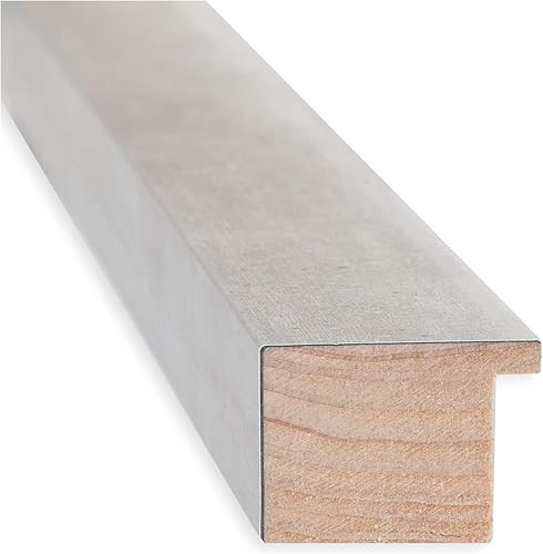 Miniatura 2 de Amanti Art Espejo plateado de longitud completa, 63 x 27 pulgadas, espejo de pared de cuerpo alto para vestirse, marco de madera casual, inclinado