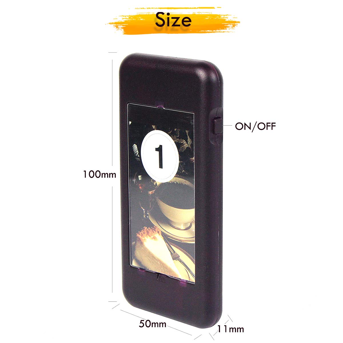 Retekess Pager Beeper Ricevitore Vibratore per Sistema Cercapersone Retekess T112 (Nero 5 Pezzi)
