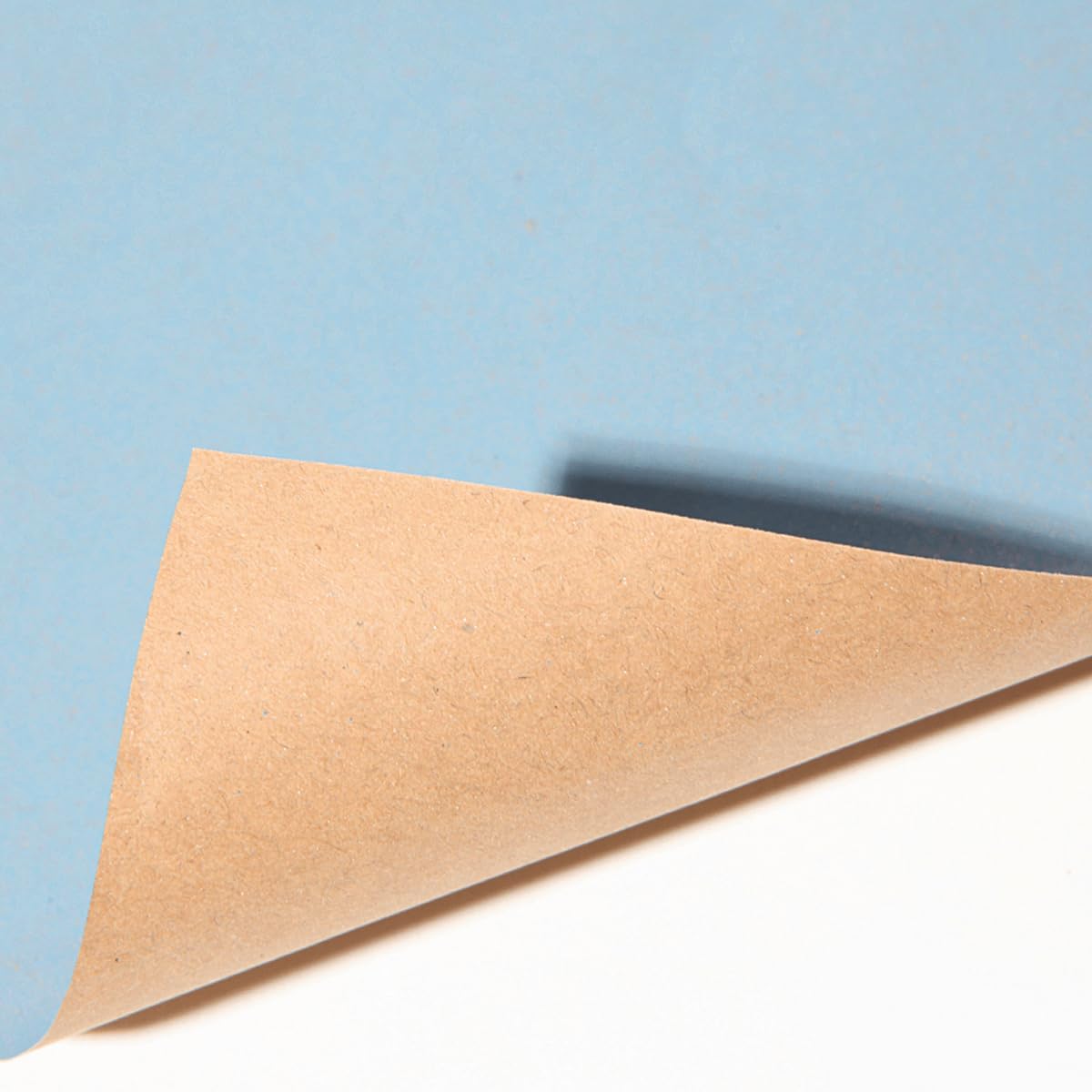 Doppelseitiges Geschenkpapier Kraftpapier eine Seite Blau, eine Braun 70 cm x 50 m Geschenk-Verpackung