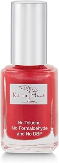 Karma Organic Natural Nail Polish-Non-Toxic Nail Art, Vegan and Cruelty-Free Nail Paint (LITTLE RED DRESS)