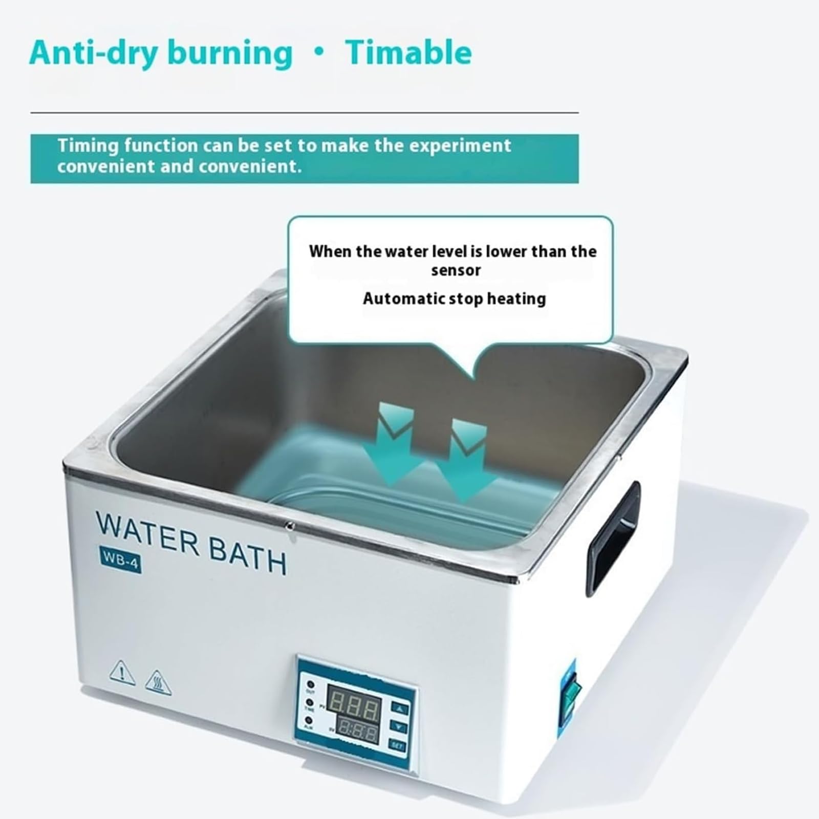 Baño María De Laboratorio De 300 W, Baño Termostático Digital De Un Solo Orificio De 3 L, Tanque Interior De Acero Inoxidable, Recipiente Calefactor RT-100 ℃, para Uso Científico